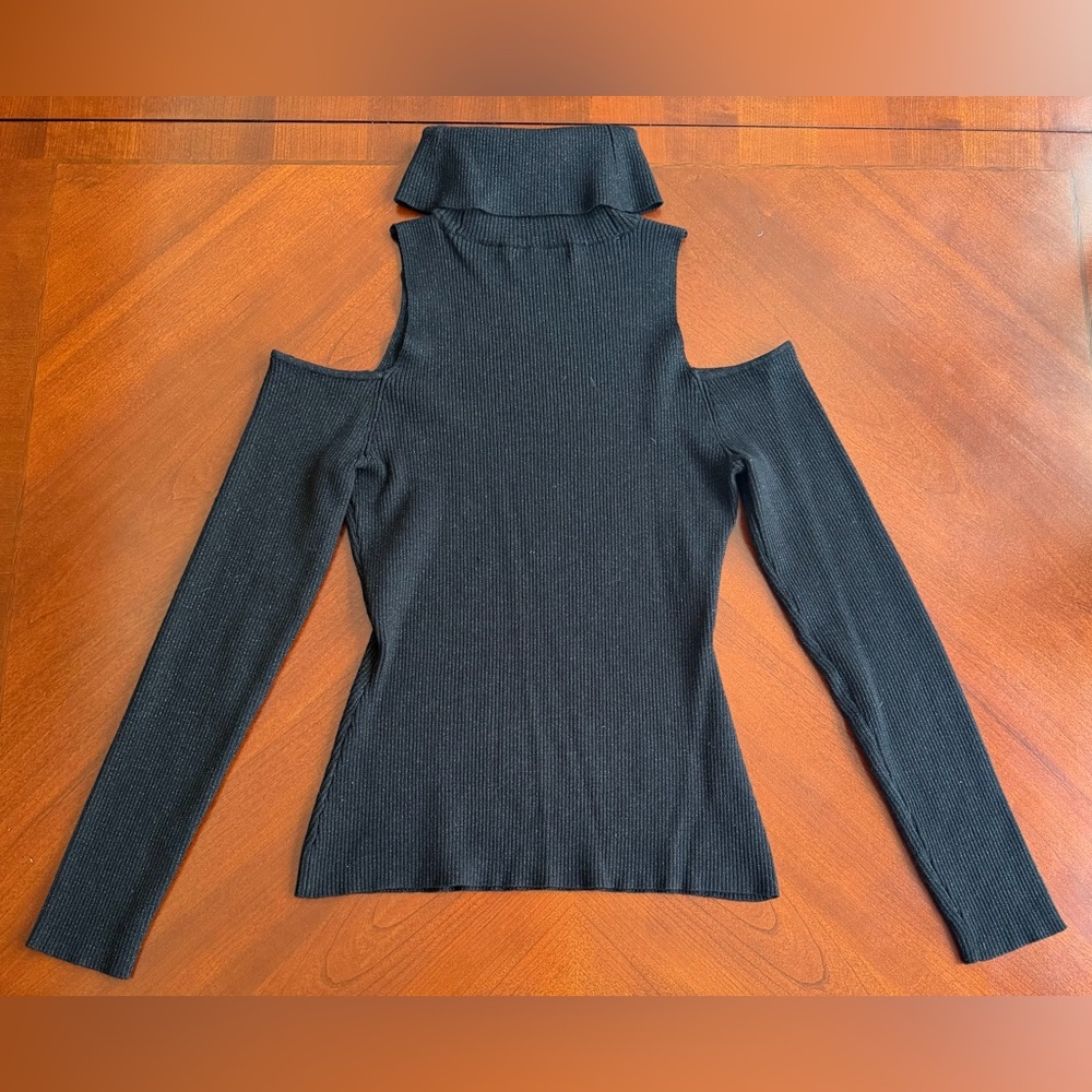 Intimissimi Charcoal Ribbed Knit Sweater